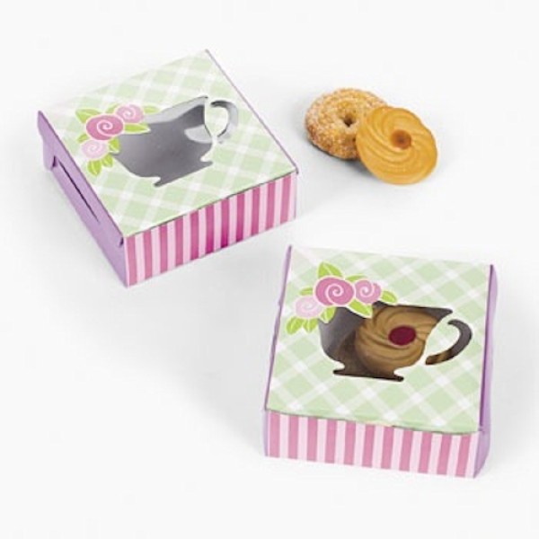 Tea Party Cookie Boxes Tea Party Cookie Boxes