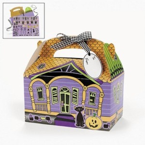 RTD-2132 : 6-pack Halloween Haunted House Treat Boxes Craft Kits at RTD Gifts