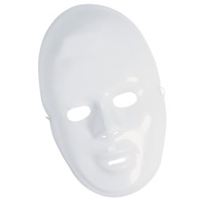 Plastic White Full Face Mask for Crafts