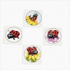 Ladybug Tattoos 36-Pack