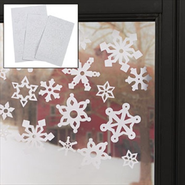 69-pack Christmas Winter Snowflake Window Clings 69-pack Christmas Winter Snowflake Window Clings