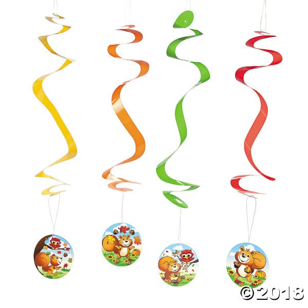 Fall Animals Dangling Swirls