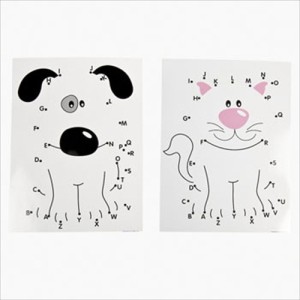 RTD-2232 : 2-Pack Dot-To-Dot Alphabet Characters Wipe-Off Mats at RTD Gifts