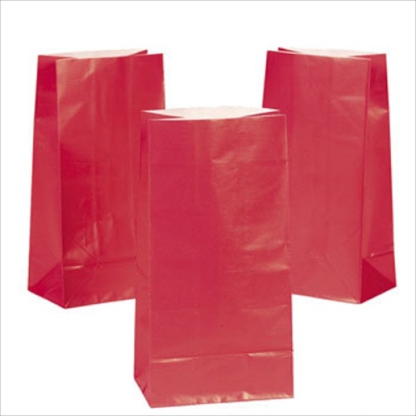 Red Paper Treat Bags Red Paper Treat Bags