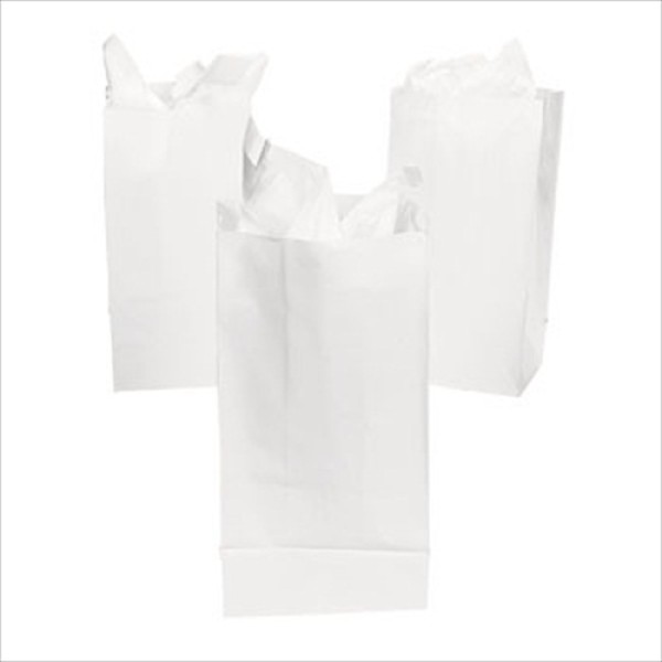 White Paper Treat Bags White Paper Treat Bags