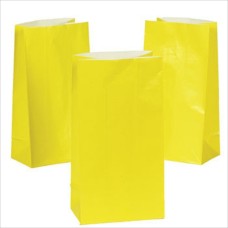 Yellow Paper Treat Bags