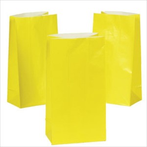 RTD-2322 : Yellow Paper Treat Bags at RTD Gifts