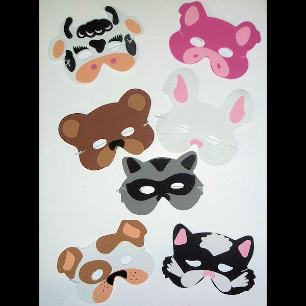 Farm Animal and Woodland Creatures Foam Masks