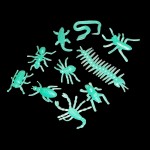 Plastic Glow-In-The-Dark Bugs and Creatures