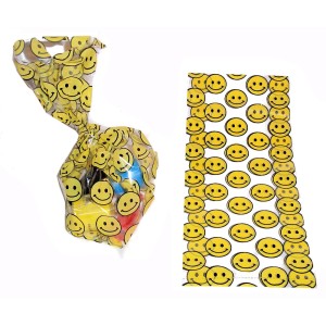 RTD-2408 : Smiley Happy Face Cellophane Treat Bag at RTD Gifts