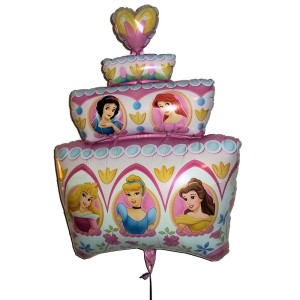 RTD-2442 : Disney Princess Birthday Cake 28 inch Mylar Balloon at RTD Gifts