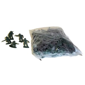 RTD-2466 : 120 pack of Green Plastic Mini Army Men Toy Soldiers at RTD Gifts