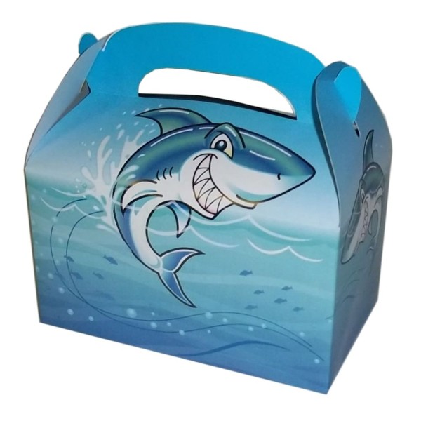 Tropical Beach Party Shark Treat Boxes