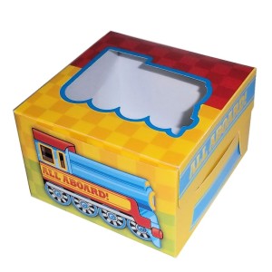 RTD-2482 : All Aboard Train Party Cupcake Box at RTD Gifts