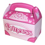 Pink Princess Party Favor Treat Boxes