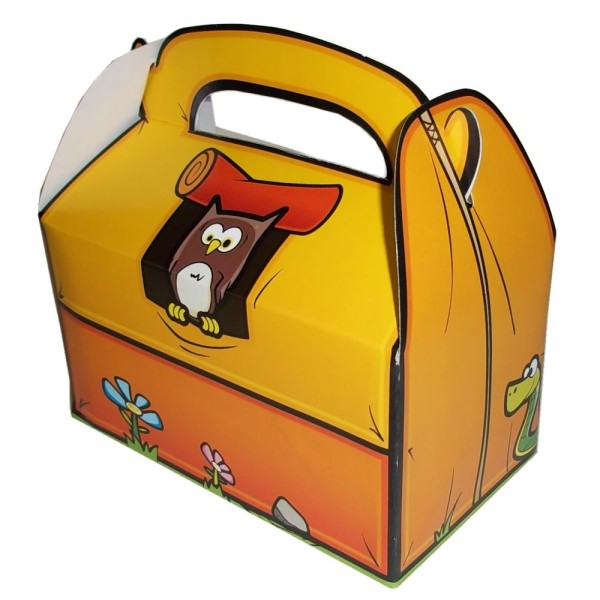 Camp Out Woodland Creatures Pop Tent Party Favor Treat Boxes