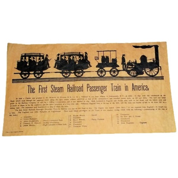 First Steam Railroad 1831 - Mini Historical Poster for Train Enthusiasts First Steam Railroad 1831 - Mini Historical Poster for Train Enthusiasts