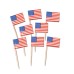 RTD-259750 : 50 pcs American Flag Toothpicks Patriotic Cupcake Toppers 4th of July Party Picks at RTD Gifts RTD-259750 : 50 pcs American Flag Toothpicks Patriotic Cupcake Toppers 4th of July Party Picks at RTD Gifts