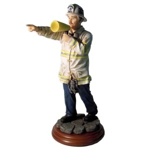 RTD-2600 : Fire Captain Figurine Firefighter Statue at RTD Gifts