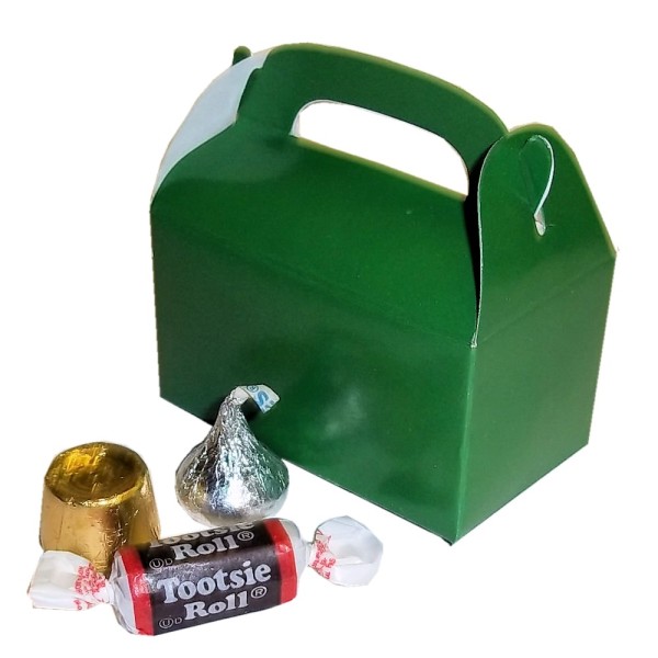 Mini Green Treat Box for Party Favors