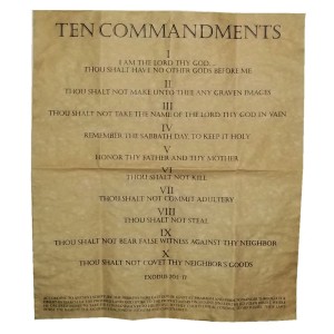 RTD-2632 : Ten Commandments Mini Poster at RTD Gifts
