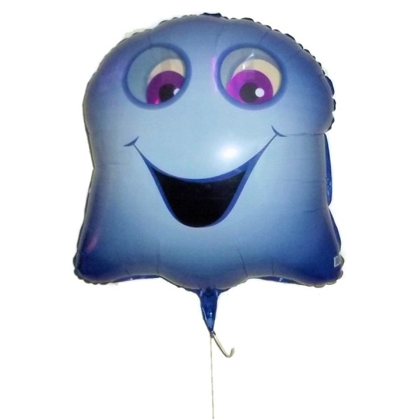 Giant Happy Ghost Halloween Balloon with Moving Eyes Giant Happy Ghost Halloween Balloon with Moving Eyes