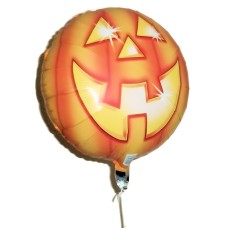Halloween Jack-O'-Lantern Pumpkin 18 inch Mylar Helium Balloon
