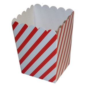 RTD-2668 : Red and White Striped Mini Popcorn Box at RTD Gifts