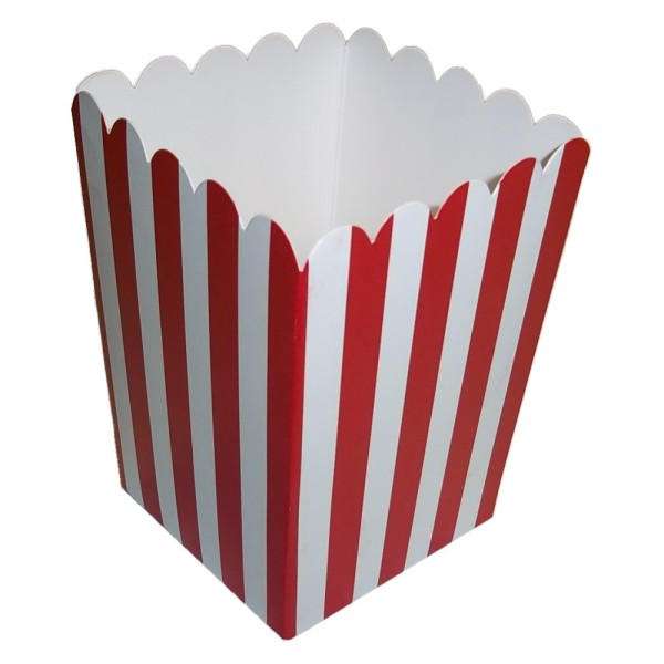 Red Striped Mini Popcorn Box Red Striped Mini Popcorn Box