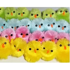 Fuzzy Soft Colored Baby Chicks