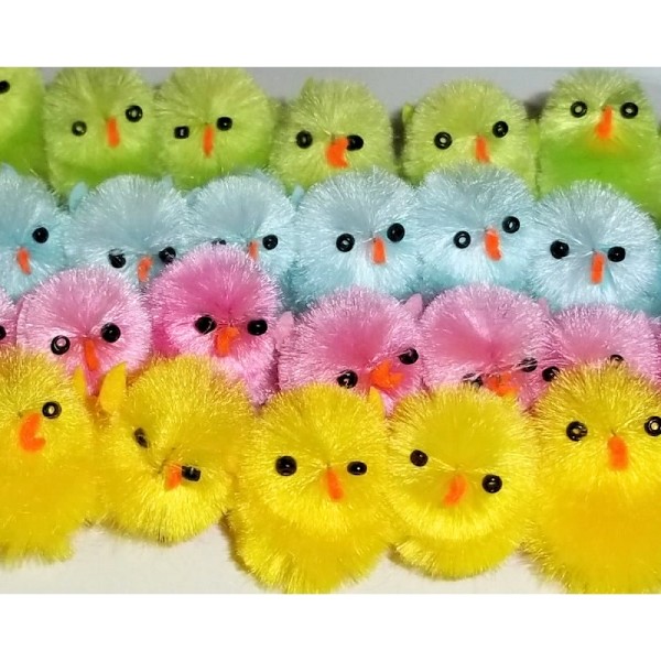 Fuzzy Soft Colored Baby Chicks Fuzzy Soft Colored Baby Chicks
