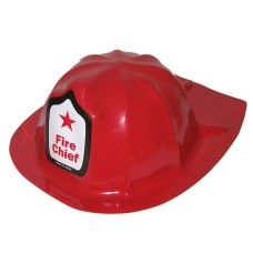 12-Pack Plastic Fireman Firefighter Hats for Children Party Favors Giveaways
