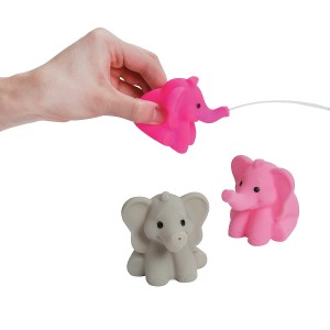 RTD-2783 : 3 Piece Set Vinyl Rubber Elephant Squirt - Water Squirter at RTD Gifts