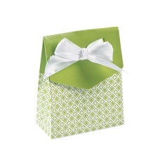 Tent Style Lime Green Gift Box with Bow