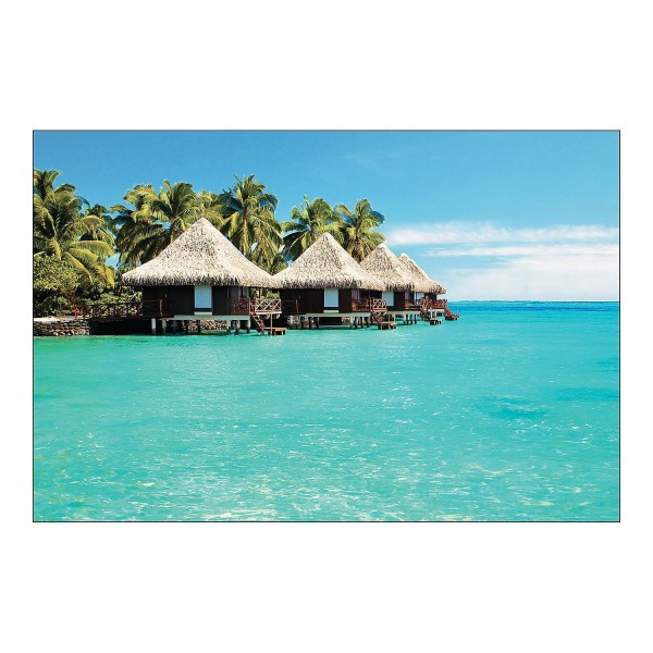Tropical Cabana Backdrop Banner