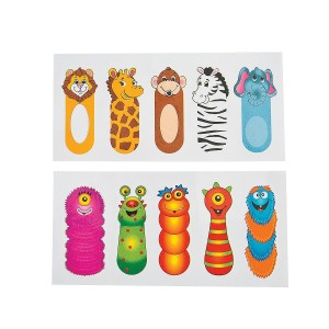 RTD-2836 : Set of 10 Assorted Creature Finger Tattoos at RTD Gifts