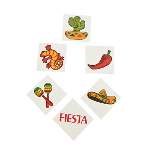RTD-2888 : Fiesta Temporary Tattoos 36-Pack at RTD Gifts