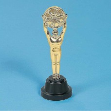 9 inch Plastic Movie Reel Award Statue Trophy