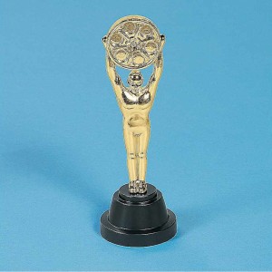 RTD-2956 : 9 inch Plastic Movie Reel Award Statue Trophy at RTD Gifts