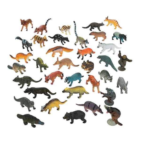 10 Pack Plastic Forest Zoo Animal Figures Kids Safari Birthday Party Favors Toy