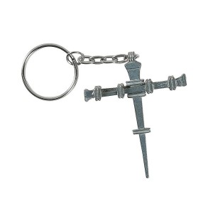 RTD-2974 : Metal Nail Cross Key Chain at RTD Gifts