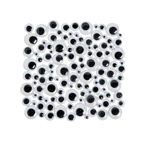 RTD-2982 : Bag of 500 Wiggle Eyes Non-adhesive Assorted Sizes at RTD Gifts