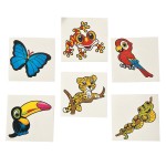 Rainforest Jungle Animal Creature Tattoos 36-pack Rainforest Jungle Animal Creature Tattoos 36-pack