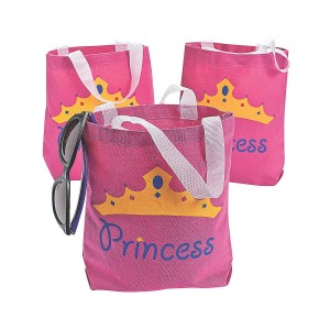 RTD-3169 : Pink Canvas Princess Tote Bag at RTD Gifts