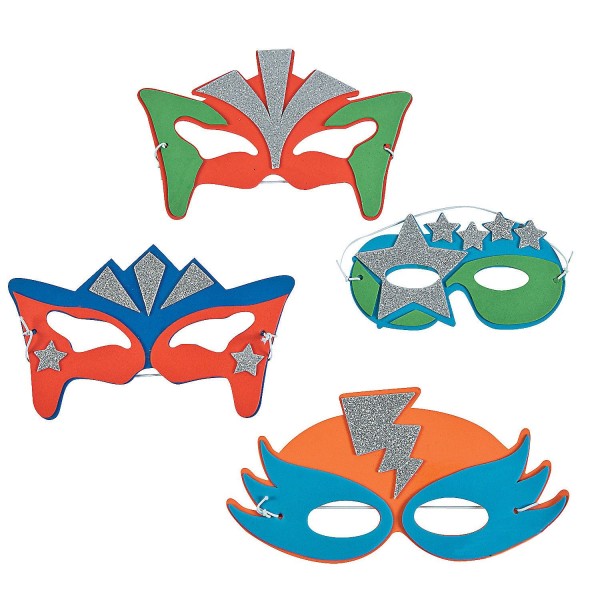 Foam Superhero Party Masks Foam Superhero Party Masks