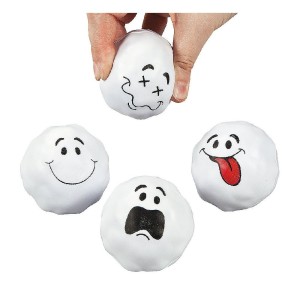 RTD-3236 : Foam Rubber Goofy Snowball Stress Relax Ball at RTD Gifts
