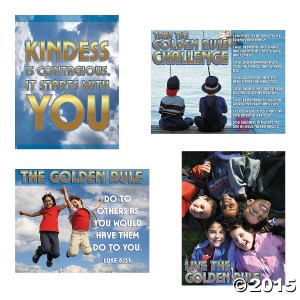 RTD-3257 : Golden Rule Kindness Posters 4 Piece Set at RTD Gifts