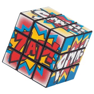 RTD-3289 : Superhero Action Words Mini Puzzle Cube at RTD Gifts