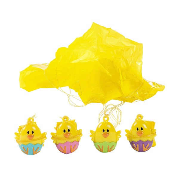 24-Pack Easter Chick Parachute Toy Figures Kids Party Favour Bag Fillers 24-Pack Easter Chick Parachute Toy Figures Kids Party Favour Bag Fillers