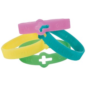 RTD-3340 : Rubber Glow-in-the-Dark Christian Bracelet at RTD Gifts